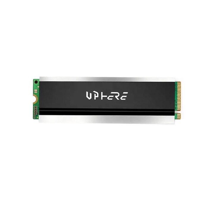 Radiator SSD M.2 2280, UpHere M202, Cooler SSD M.2, Aluminiu, Heat Pipe, Negru