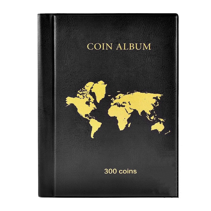 Album de monede, BOMSTOM, 300 buzunare, 24.5 x 17 cm