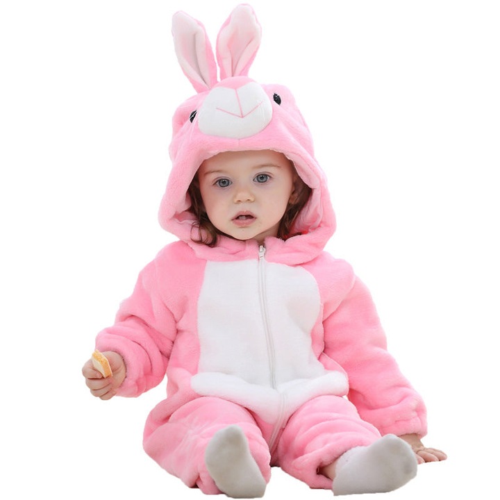 PINK RABBIT modell pizsama babáknak, jumpsuit típusú