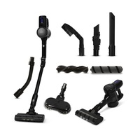 Aspirator vertical fara fir cu functie mop Lauben LBNSVD3V1400BC, 105 AW, autonomie pana la 35 minute, lumina LED, capacitate 0.8L, negru