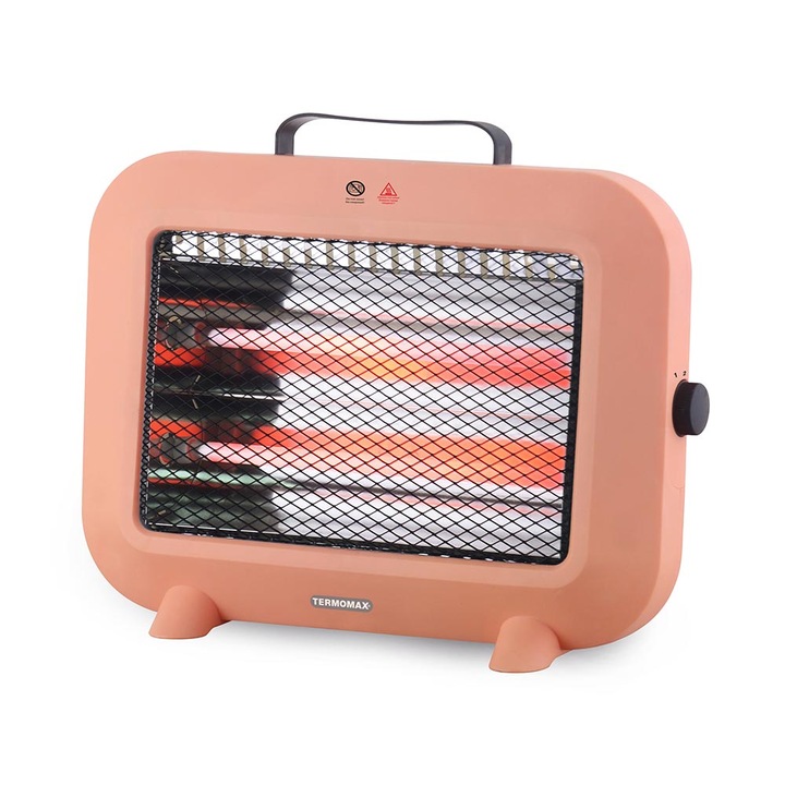Печка Termomax TR8Q, 800W, Кварцова, Червен