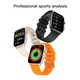 Ceas Smartwatch NUBI HK95, Puls, Calorii, Bluetooth, AMOLED Afisa, Portocale