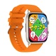 Ceas Smartwatch NUBI HK95, Puls, Calorii, Bluetooth, AMOLED Afisa, Portocale