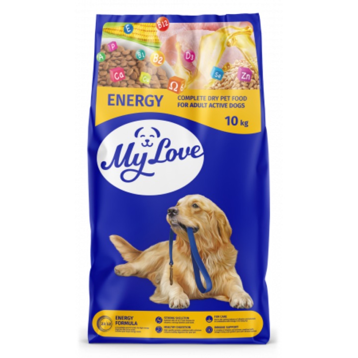 Hrana uscata completa My love pentru caini activi 10kg