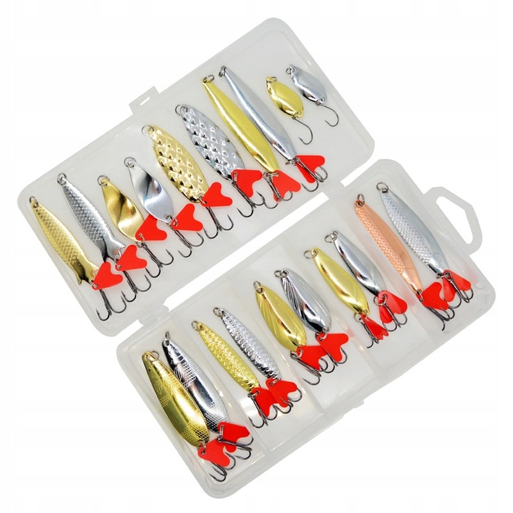 Set 20 spinner cu ancora, 2.5-10g, Multicolor