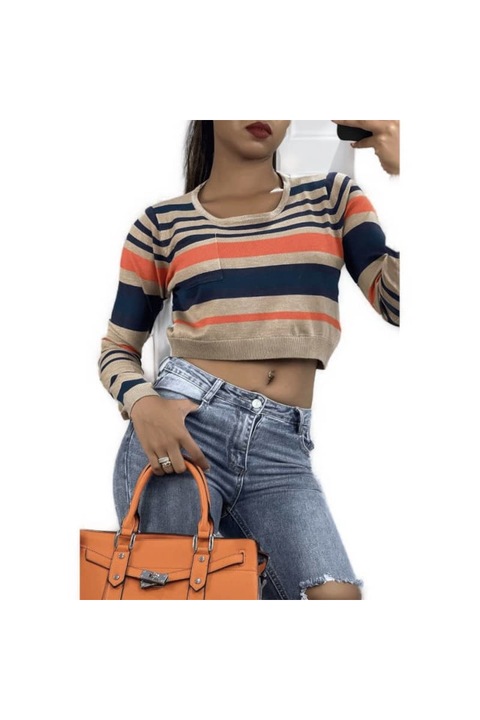 Pulover L Mode P716M culoare multicolor, marime S/M