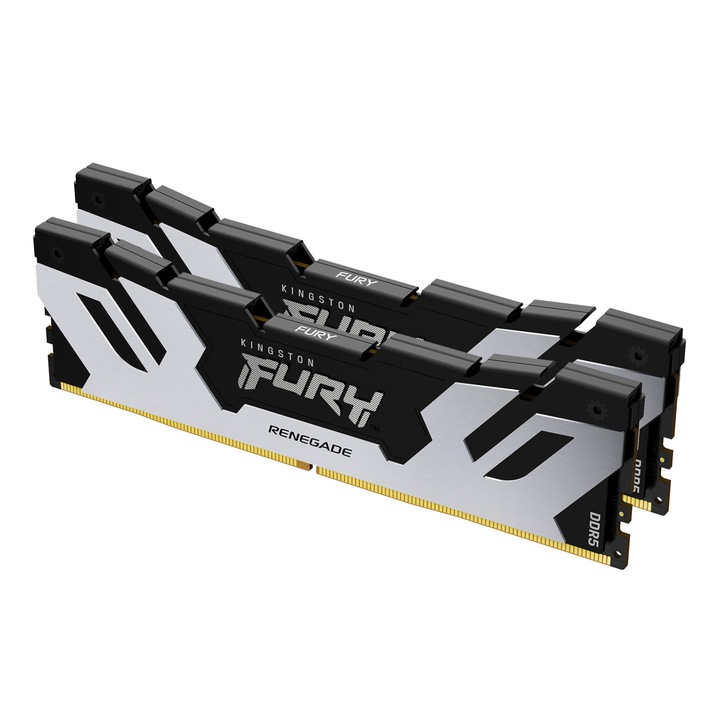 Memorie Kingston 96GB, DDR5, 6000MHz, Kit(2x48GB) Fury Renegade Negru/Argint