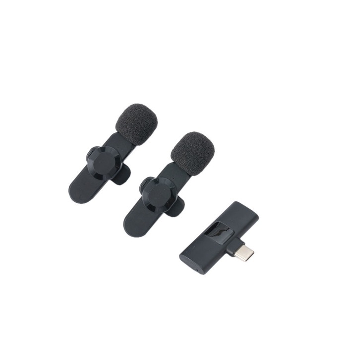 Микрофон Royal F3, двоен мини микрофон, тип брошка-Lavalier, обхват до 20 метра