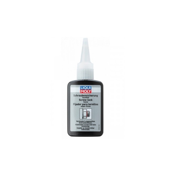 Solutie pentru fixare suruburi Liqui Moly, rezistenta mare, 50 grame