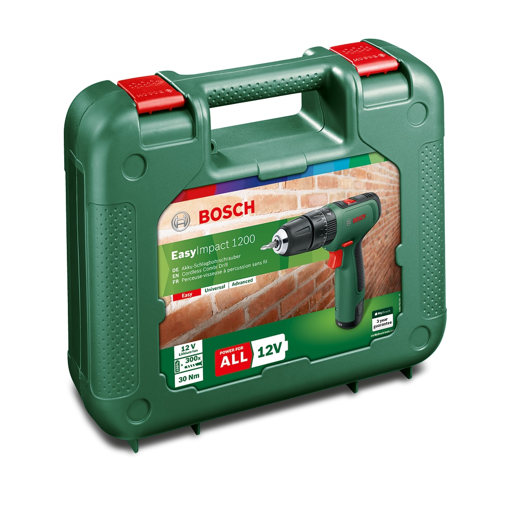 Bosch Easy Impact 1200 06039D3102 Akkus Fúró-csavarozó, 12V, 2 Akkuval ...