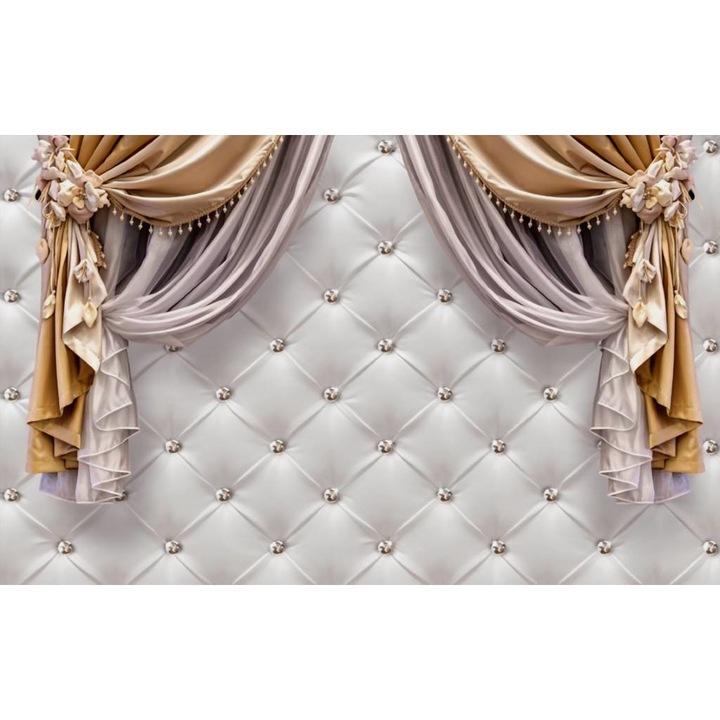 Öntapadó PVC tapéta - Golden Drapery, 100 x 150 cm