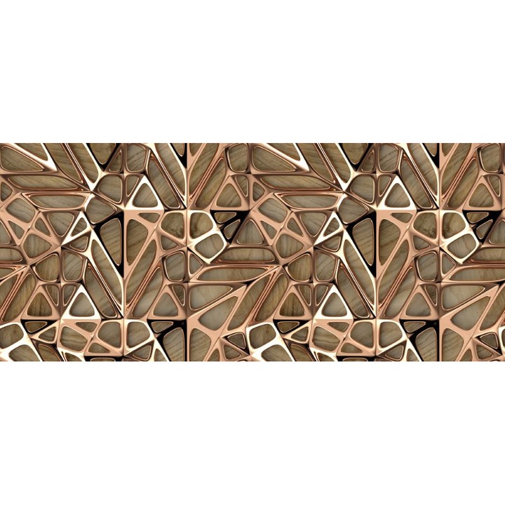 PVC öntapadós tapéta - Golden Abstract Shapes, 100 x 150 cm