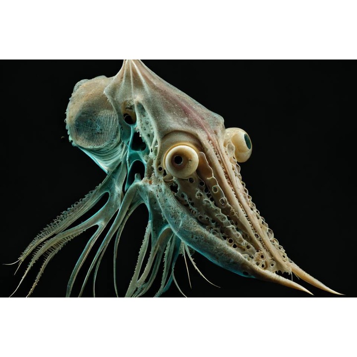 PVC öntapadó tapéta - Egy tintahal képe közelről, 100 x 150 cm