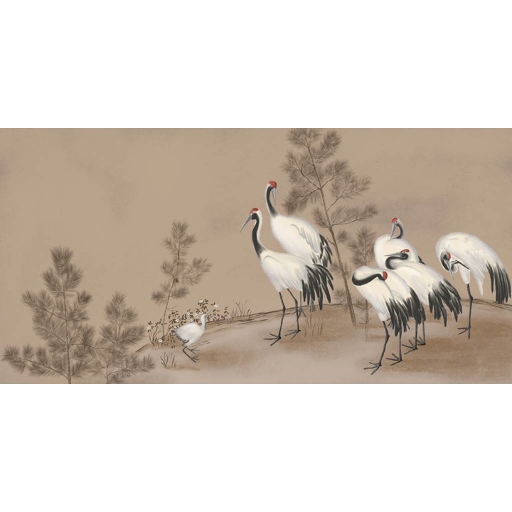 PVC öntapadó tapéta - Vintage White Birds, 100 x 150 cm