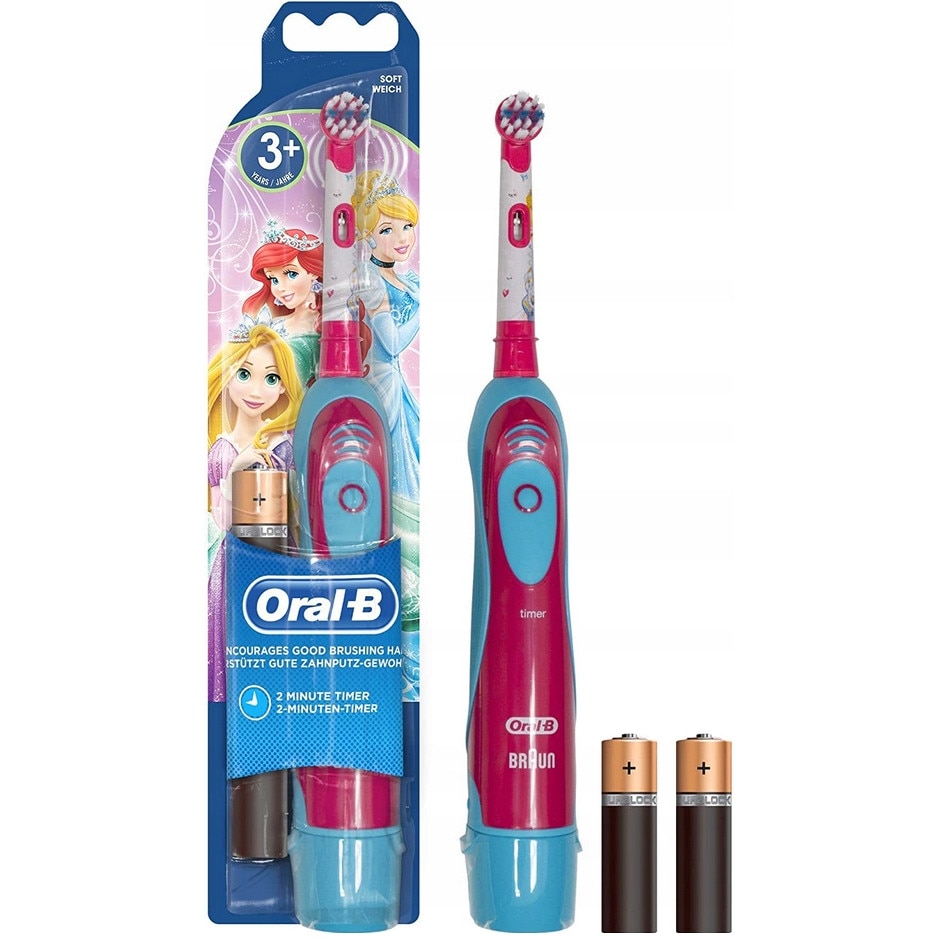 Детска електрическа четка за зъби Oral-B Kids Princess 3+ Розово и ...