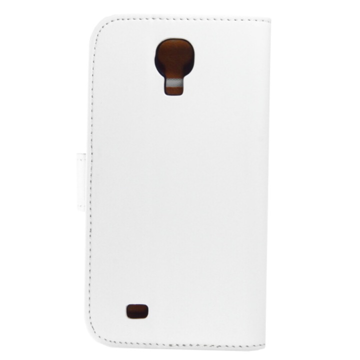 Husa din piele pentru Samsung Galaxy S4 L412, Alb