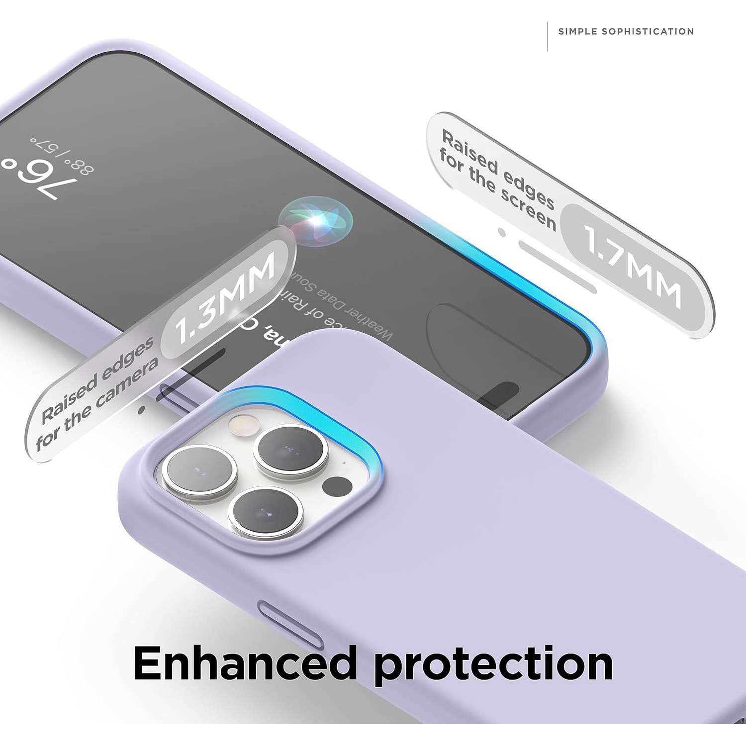 Husa Joyshell pentru iPhone 15 Pro Max, SIlicon Catifelat Cu Interior Microfibra, Protectie la Camere, Mov