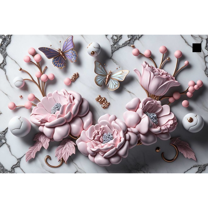 Öntapadó PVC tapéta - Precious Pink Peonies, 100 x 150 cm