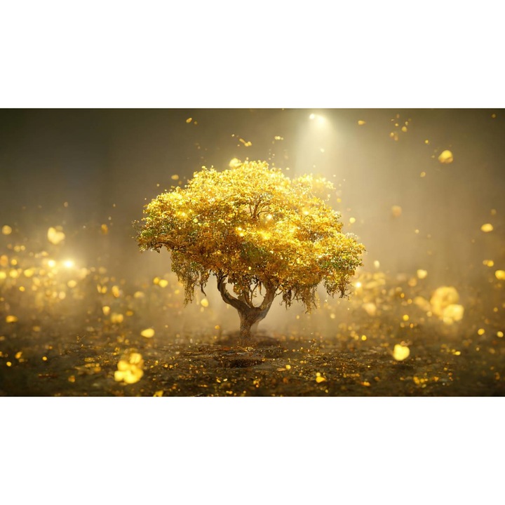 Öntapadó PVC tapéta - Golden Tree 2, 100 x 150 cm