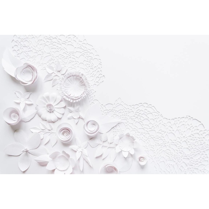 Tablou Canvas - Flori Albe De Hartie, 30x40 cm