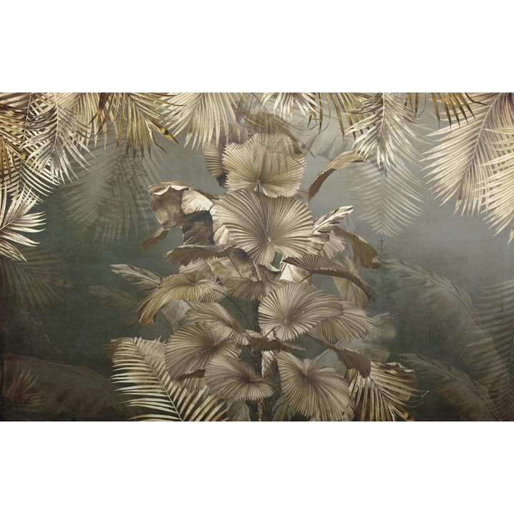 Öntapadó PVC tapéta - Golden Leaves 5, 100 x 150 cm