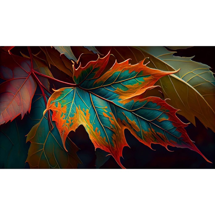 PVC öntapadó tapéta - Colorful Autumn Leaf, 100 x 150 cm