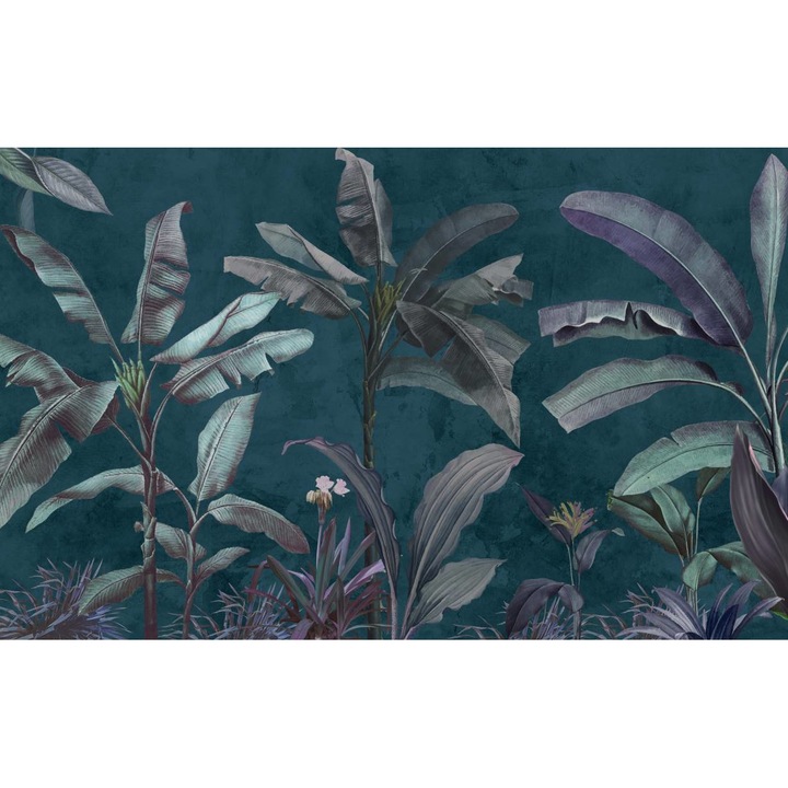 Öntapadó PVC tapéta - Zöld levelek 5, 100 x 150 cm