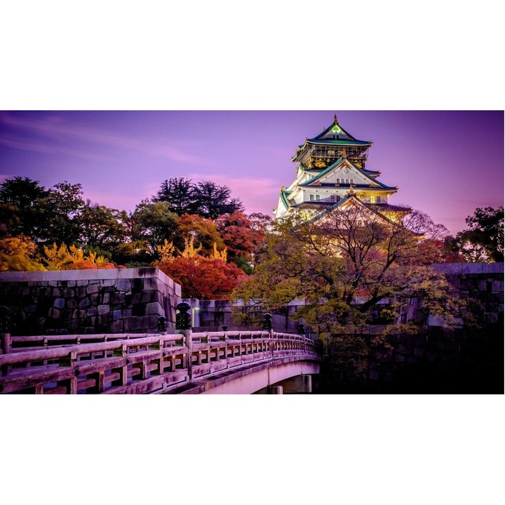 PVC öntapadós tapéta - Osaka Castle, 100 x 150 cm