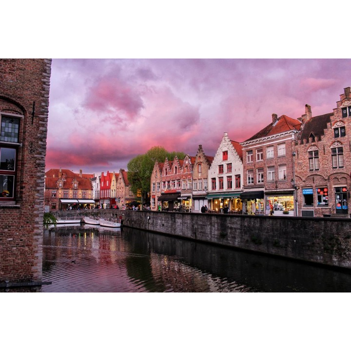 Öntapadó PVC tapéta - belga negyed, 100 x 150 cm