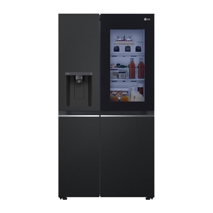 LG GSGV80EPLD Side-by-side hűtőszekrény, 635l, M: 179, DoorCooling, D energiaosztály, Fekete