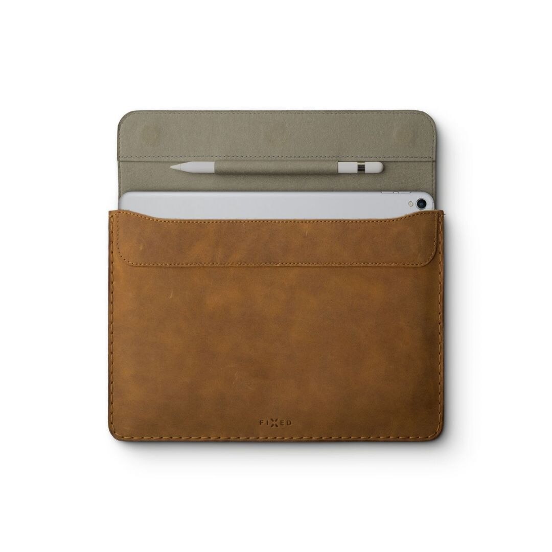 Husa tableta, FIXED piele Oxford pentru Apple iPad 9.7"(2016/2017/2018), iPad Air, iPad Air 2, iPad Pro 9.7"(2016), maro