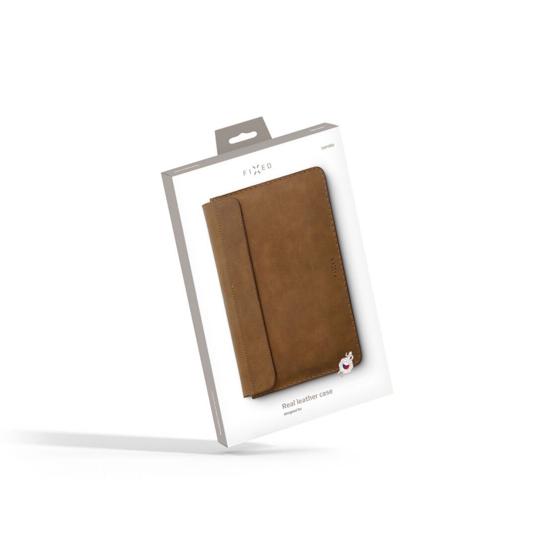 Husa tableta, FIXED piele Oxford pentru Apple iPad 9.7"(2016/2017/2018), iPad Air, iPad Air 2, iPad Pro 9.7"(2016), maro