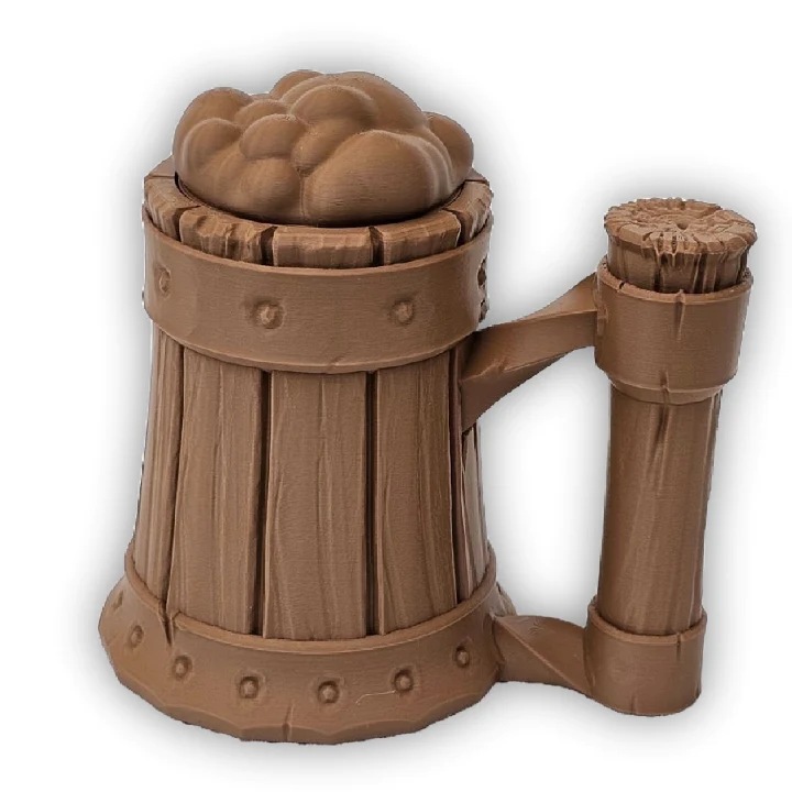 Suport de Bautura mini, Halba Mitica, Tavern Mug, maro