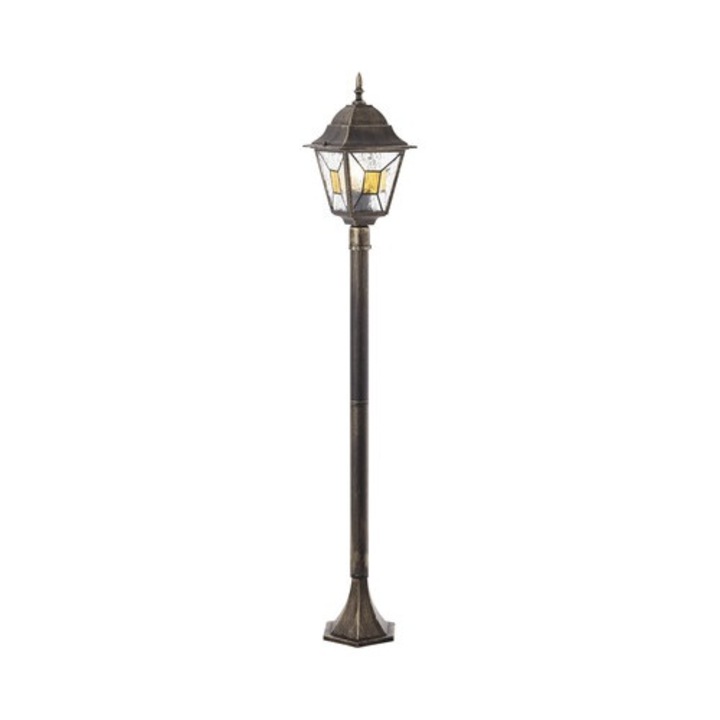 Stalp Pitic Janel E27 Max. 1x60w, 112 Cm, Pentru Exterior Ip44, Negru/auriu