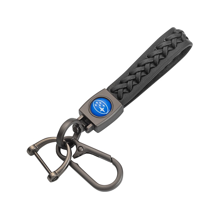 Ключодържател Димс-92, AS3521P, Лого Subaru, Кожен