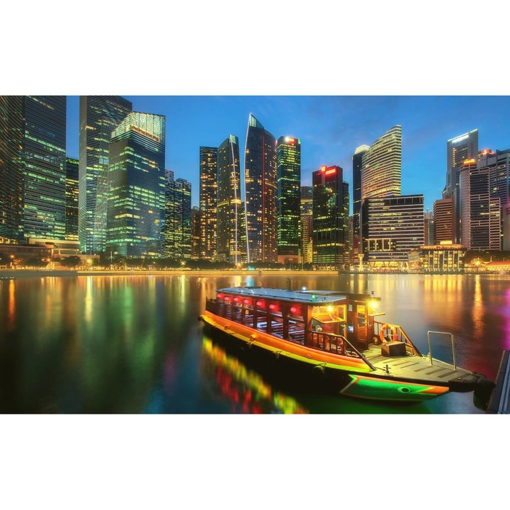 Öntapadó PVC tapéta - Singapore River Cruise, 100 x 150 cm