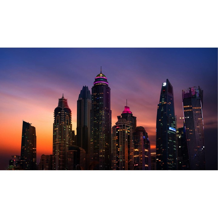 Öntapadó PVC tapéta - Dubai At Sunset, 100 x 150 cm