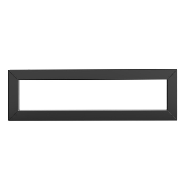 Consola de perete, ML-Design, negru, mat, 500 x 150 x 30 mm, design elegant si purist, asamblare rapida si usoara