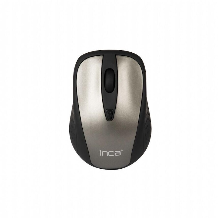 Mouse fara fir, Inca, 2.4 GHz, Optic, 1600 dpi, Gri/Negru