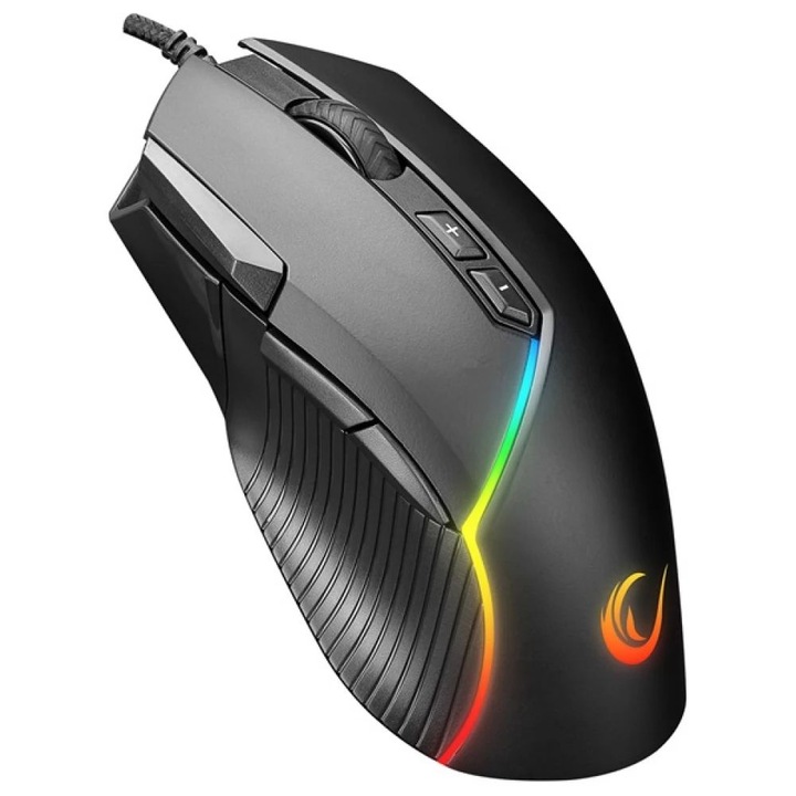 Rampage SMX-G39 Comfort RGB геймърска мишка черна, мишка