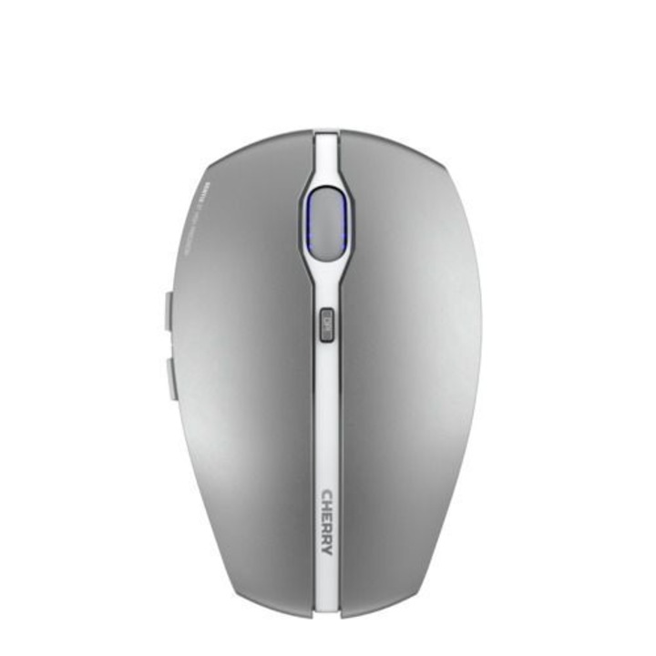 Mouse cu fir, Cherry, Bluetooth, Optic, 2000 dpi, Argintiu