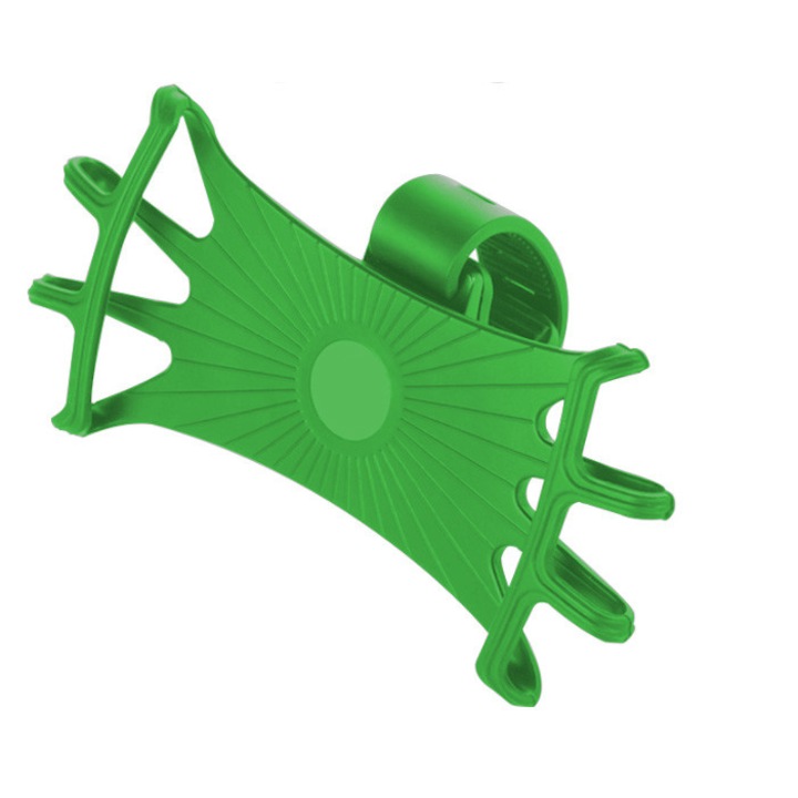 Suport telefon universal pentru Bicicleta, Zhjingyu, din Silicon, rotativ 360⁰, Montaj pe Ghidon, Compatibil Bicicleta, Carut, Trotineta, Scuter, verde