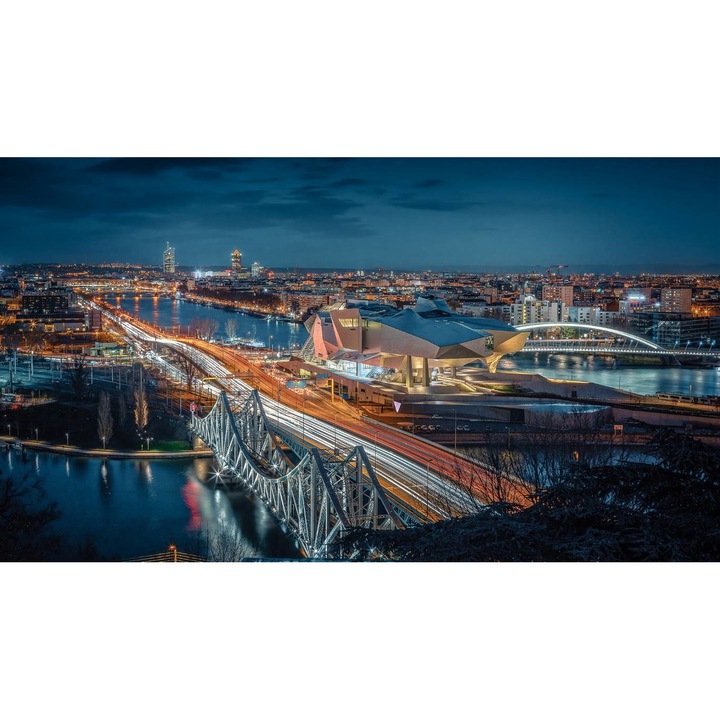 PVC öntapadós tapéta - Confluence Museum Franciaországból, 100 x 150 cm