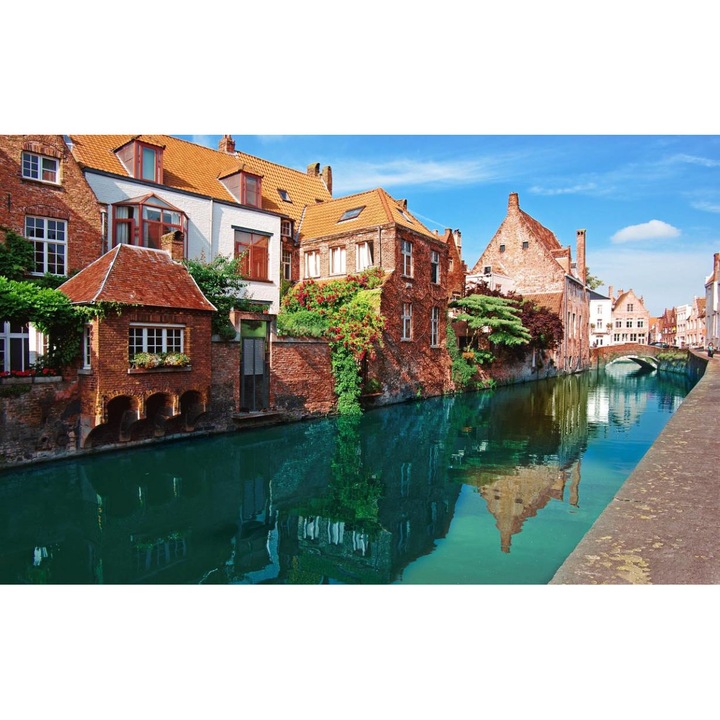 PVC öntapadó tapéta - belga középkori város, 160 x 240 cm