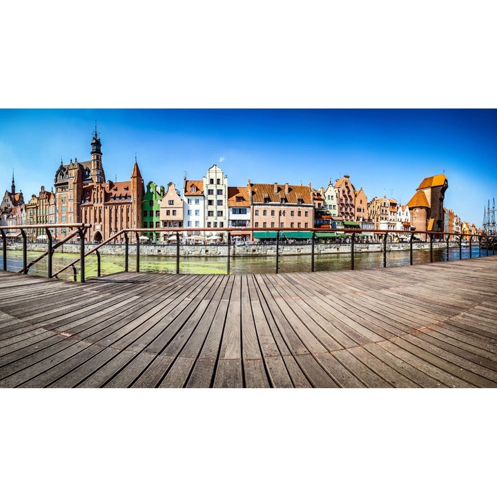 PVC öntapadó tapéta - Panorama From Gdansk, 100 x 150 cm