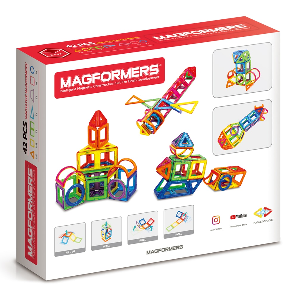 Конструктор Magformers, Магнитен, 42 части - eMAG.bg