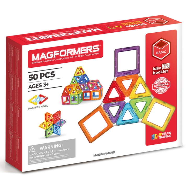 Конструктор Magformers, Магнитен, 50 части