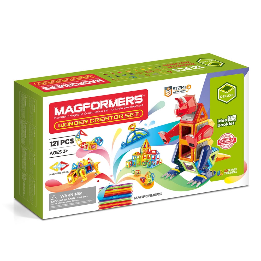 Set de constructie magnetic Magformers - Wonder Creator, 121 piese