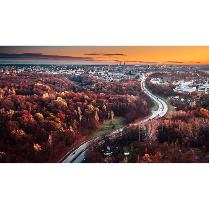 PVC öntapadós tapéta - Őszi táj, 100 x 150 cm