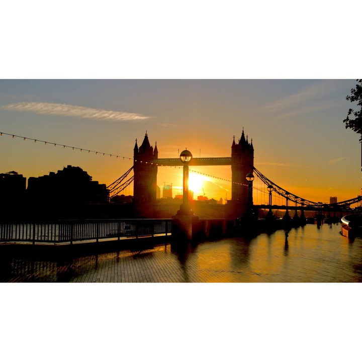 Öntapadó PVC tapéta - Tower Bridge tájkép, 100 x 150 cm